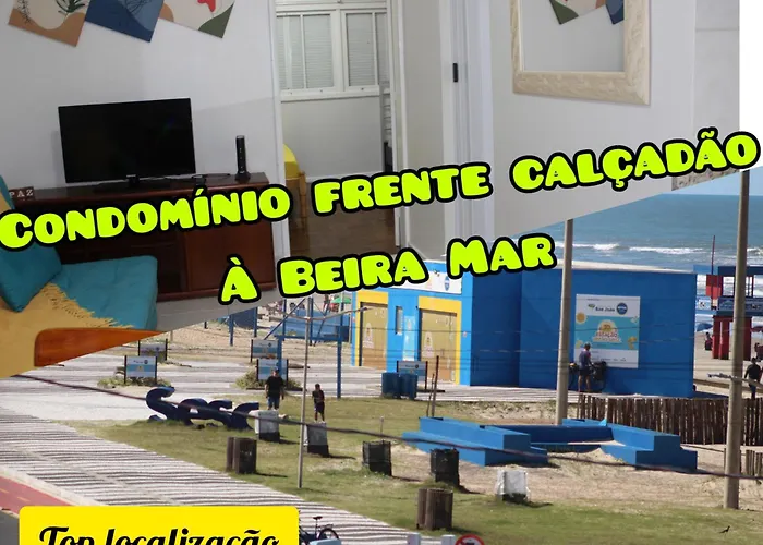 Apartamento à Beira-Mar e Centro Tramandaí Frente calçadão