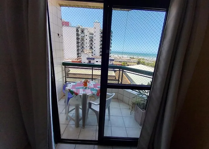 Lindo apto com vista mar, 200 mts da praia
